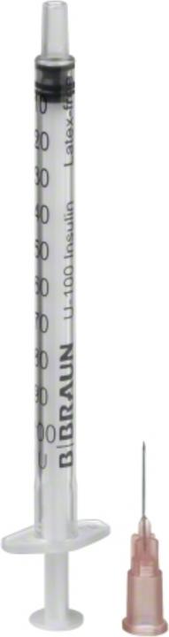 Produktbild B.Braun Insulin 1 ml duo mit Kanüle G26 (Insulinspritze)