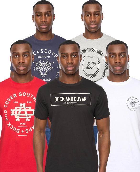 Produktbild Duck and Cover Belvadier TShirt Rundhalsausschnitt (5erPack) (XL)