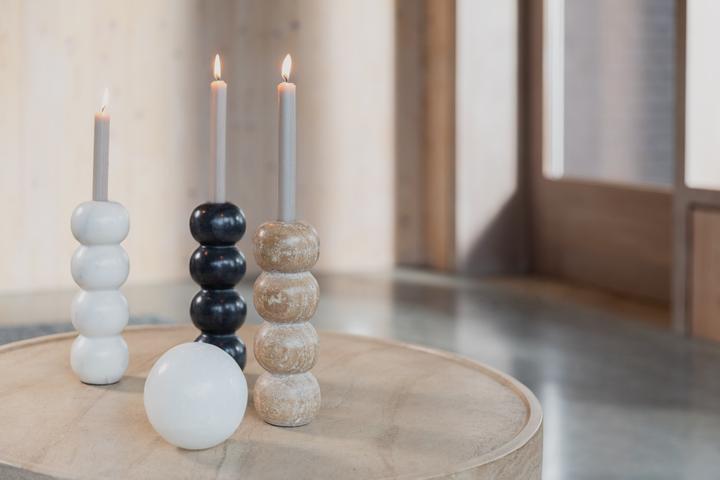 Produktbild Zuiver Rome Candle Holder Travertin (8 x 8 x 24 cm)