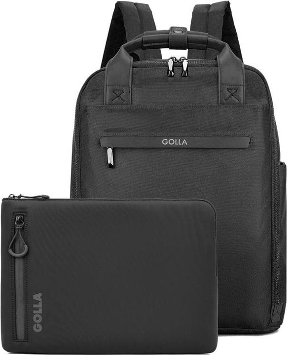 Golla Set aus Rucksack und Laptop-Sleeve 13 Zoll, Black
