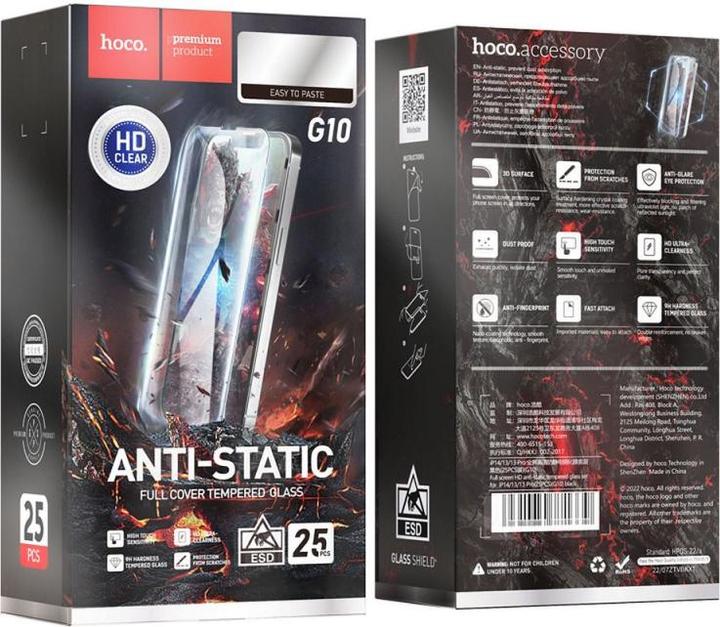 Produktbild Hoco Front Cover Clear Screen Protector (25 Stück, Apple iPhone 14 Pro Max)