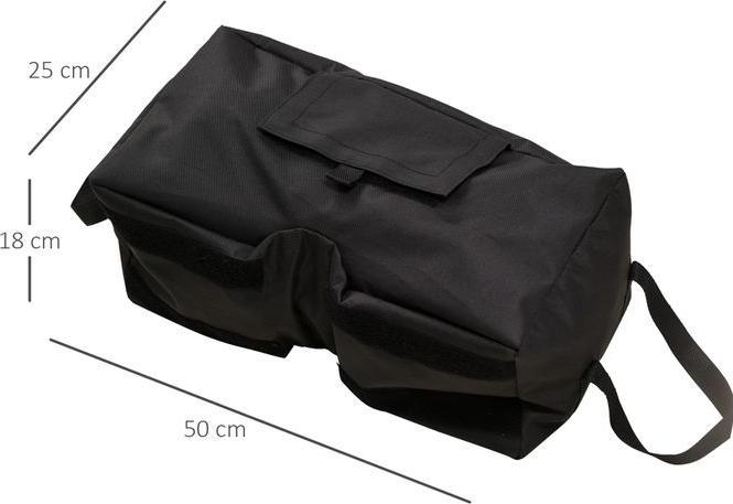 Immagine prodotto Swisshandel24 Supporto per ombrellone Sacco di sabbia 2 x sacco riempibile 50 kg con pala Poliestere + plastica