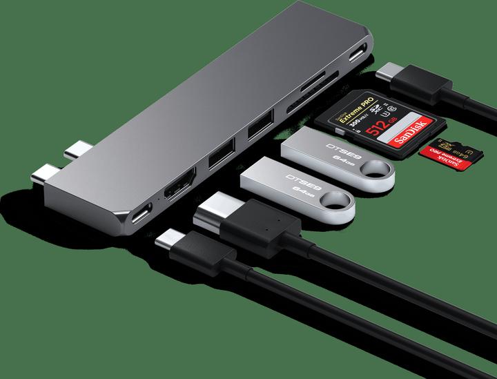 Immagine prodotto Satechi Pro Hub Slim (USB-C, 7 Porti)