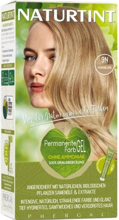 Naturtint Gel colorante permanente per capelli 9N Honey Blonde senza ammoniaca (9N Biondo miele)