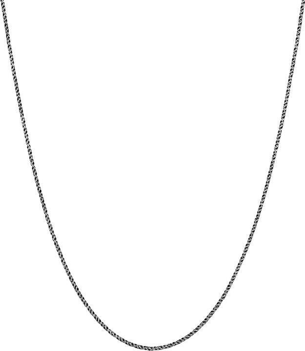 Produktbild Kuzzoi Halskette Herren Basic Kordelkette Gedreht Fein 925 Silber (925er Sterling Silber, 55 cm)