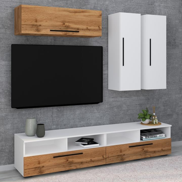 Immagine prodotto VCM Mobile TV basso Mobile TV a parete parete soggiorno Arila XL (190 x 40 x 200 cm)