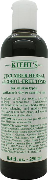 Image du produit Kiehl's Tonique pour le visage Cucumber Herbal Alcohol-Free (Eau micellaire, 250 ml)