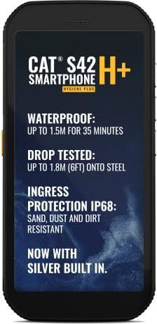 Actual product image Cat S42 H+ (32 GB, Black, 5.50", Dual SIM, 13 Mpx, 4G)