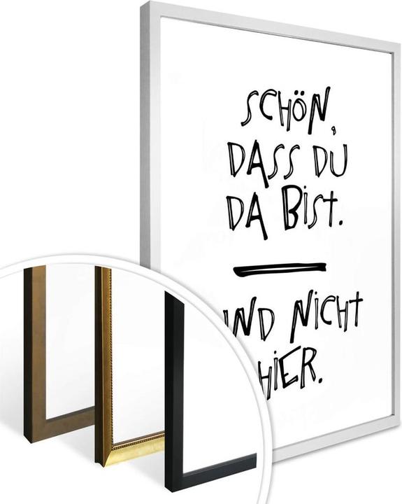 Actual product image Trenddeko Glad you are here (40 x 50 cm)