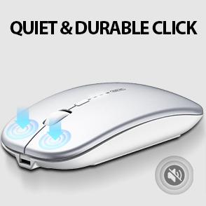 Produktbild Inphic M2B Wireless Silent Mouse Bluetooth (Silver) (Kabellos)