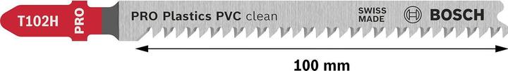 Produktbild Bosch Professional Zubehör PRO Plastics PVC clean T102H Stichsägeblatt, 100 mm, 5-tlg.