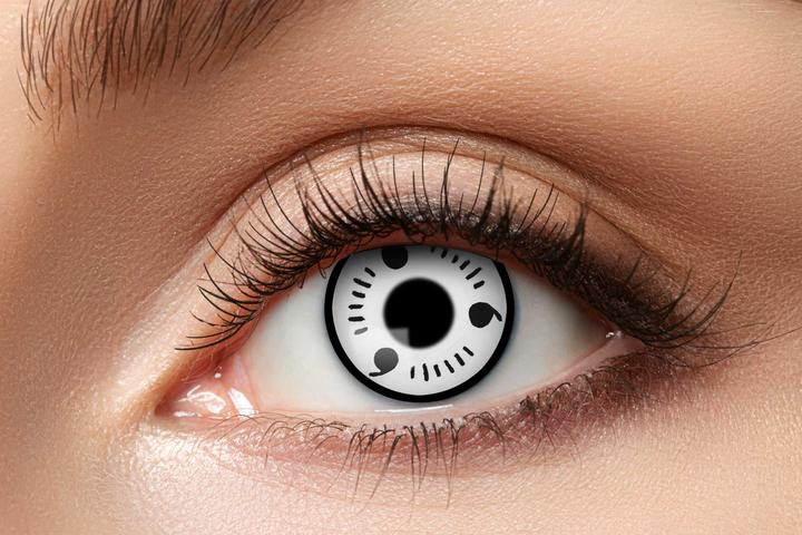 Produktbild Eyecatcher Farbige Kontaktlinsen MANGA (Weiss, Rot)