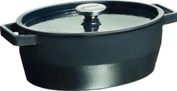Produktbild Pyrex Slow Cook Bratentopf oval, mit Deckel, Länge: 330 mm, grau (Bräter + Schmortopf)