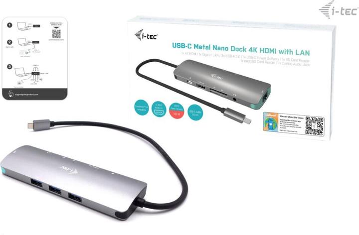 Produktbild i-tec USB-C Nano Dock (USB-C, 3 Ports)