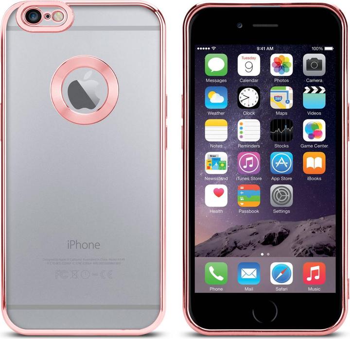 Actual product image Cadorabo TPU Chrome case with camera protection for Apple iPhone 6 / 6S (Apple iPhone 6)