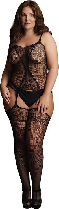 Immagine prodotto Le Désir Fishnet and Lace Suspender Bodystocking - OSX (Taglia unica)