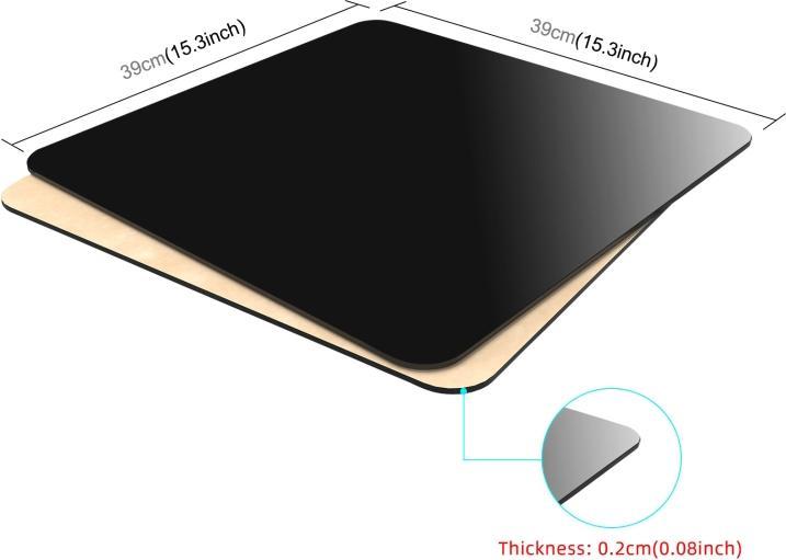 Produktbild Puluz 40cm Photography Acrylic Reflective Display Table Background Board (Black) (Weiteres Zubehör)