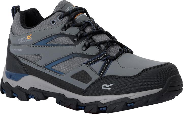 Grigio granito, Jeans scuri blu