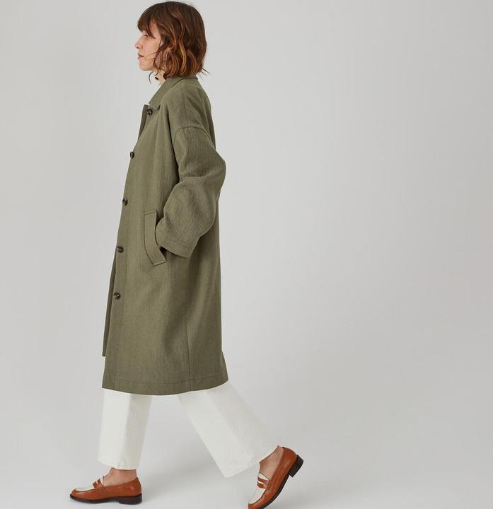 Image du produit La Redoute Collections Manteau avec fermeture à boutons (XS)