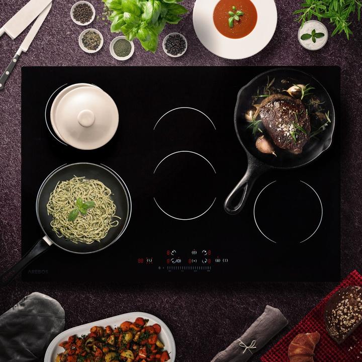 Actual product image Arebos Glass ceramic hob