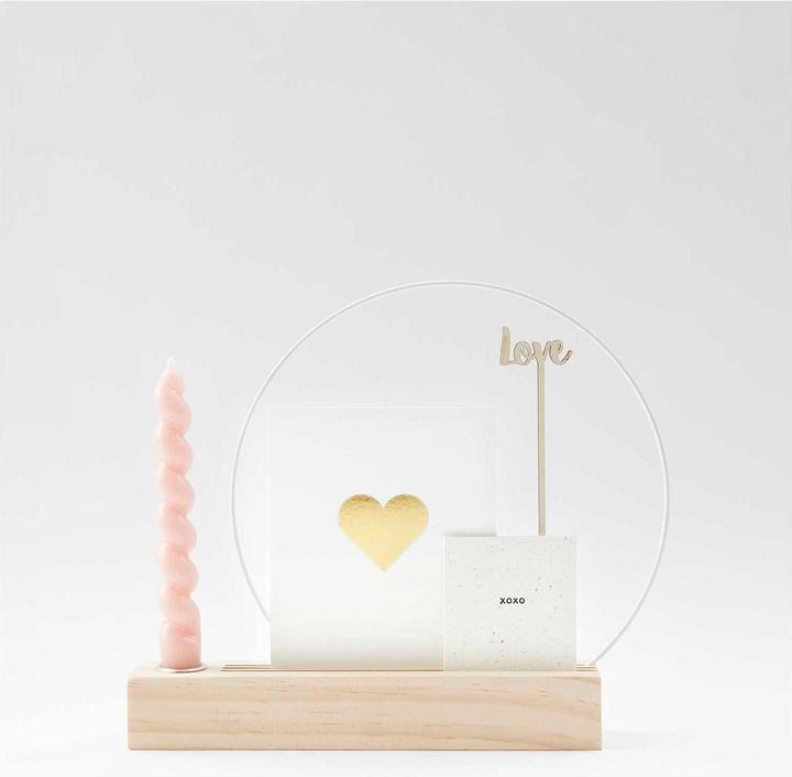Immagine prodotto Rico Design Articoli in legno Supporto in legno 26 cm (4 x 5 x 26 cm)