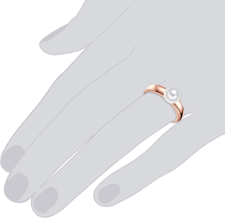 Produktbild Valero Pearls Damen Sterling Silber Süsswasser-Zuchtperle roségold - 11920 (52, 925 Silber)