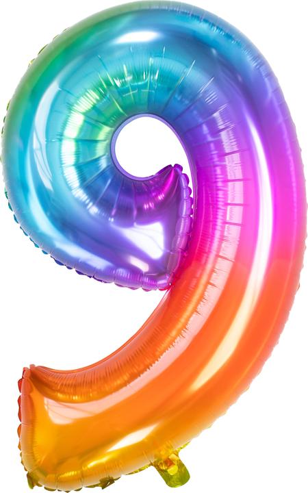 Palloncino in foil Yummy Gummy Rainbow numero 9