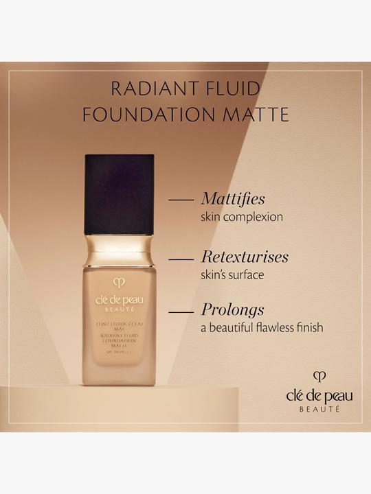 Produktbild Clé De Peau Radiant Fluid Foundation Matte WB20 (WB20 - Light Medium Rose)