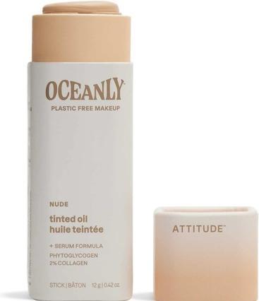 Actual product image Attitude Oceanly Light Coverage Face Tinted Oil Stick EWG Verified Titanium