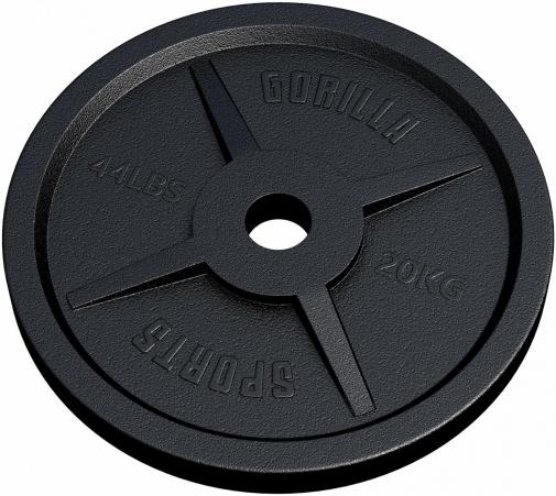 Image du produit Gorilla Sports Disque d'haltères 50/51mm 20 kg (1 x 20 kg)