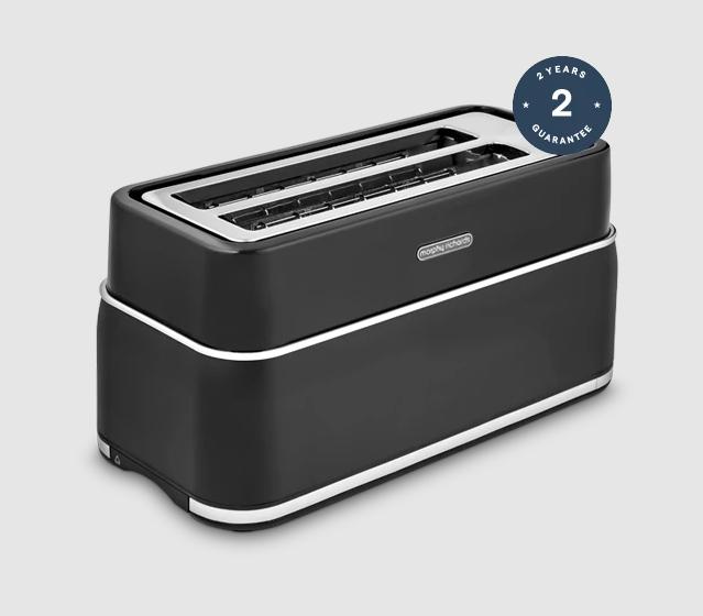 Productafbeelding Morphy Richards 245744, 4 plak(ken), Zwart, Knoppen, Niveau, 1750 W