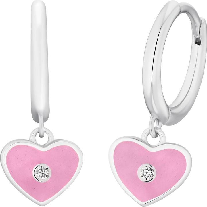 Immagine prodotto Prinzessin Lillifee Gioielli per orecchie da bambina, argento 925, zirconi (sintetici) | cuore (Argento 925)