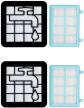Actual product image Plutoos Filter for philips fc9332 fc9331 fc8010/01 fc9555 fc9550 fc9334 fc9333 fc9330 floor hoover ersa