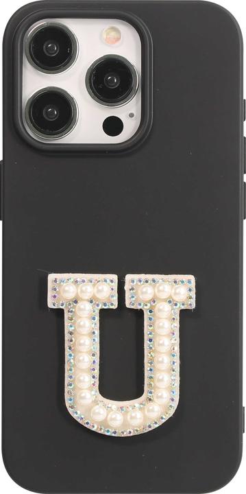 Actual product image PhoneLook Stickers for mobile/tablet/computer 3D Pearls white letter U