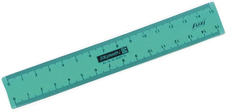 Produktbild Lineal 15,0 cm, rot, gelb, grün oder blau (150 mm)