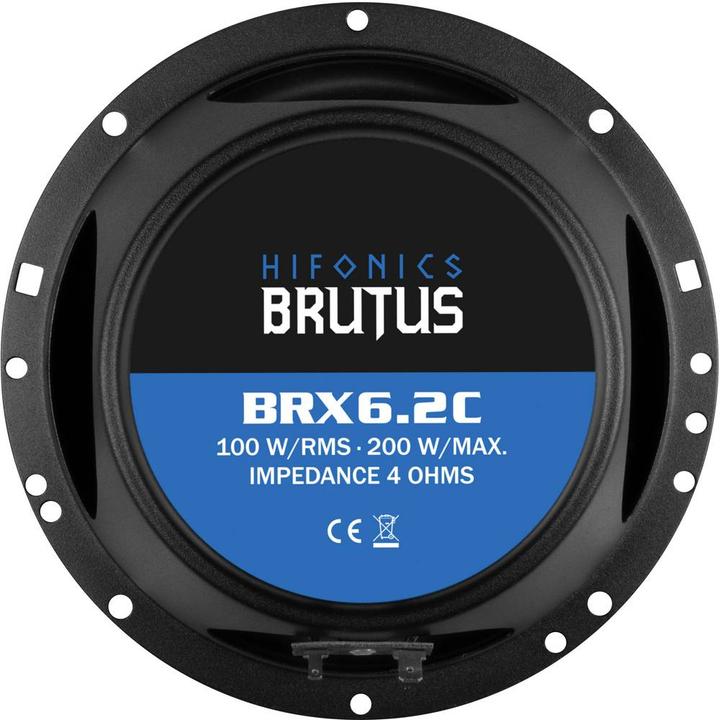 Actual product image Hifonics Brutus BRX6.2C 16.5 cm 2 way component system FLAT (1 pcs.)