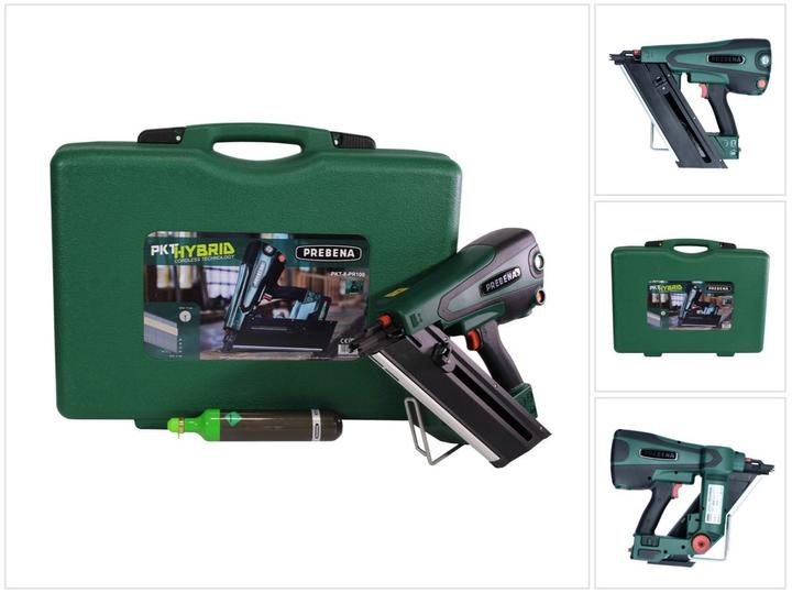 Actual product image Prebena PKT-8-PR100 Battery hybrid nailer 18 V 65 - 100 mm solo + case - without battery, without charger