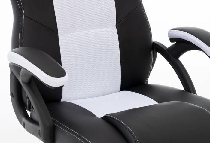 Actual product image Raptor Gaming Chair GS-40 PU + fabric black/white