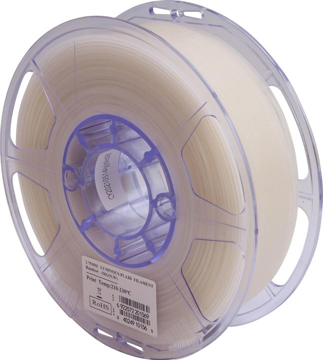 Produktbild eSUN PLA Luminous Rainbow Filament 1.75mm 1Kg (PLA+, 1.75 mm, 1000 g, Mehrfarbig)