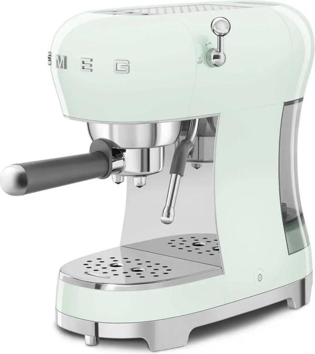 Actual product image Smeg ECF02PGEU Portafilter espresso/coffee machine Pastel green (EU plug)