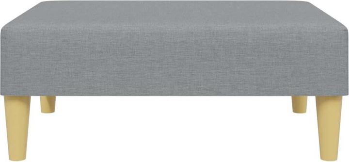 Produktbild VidaXL Schlafsofa 2 Sitzer mit Kissen Fusshocker Bettsofa Tagesbett Hellgrau Samt (Bettsofa)