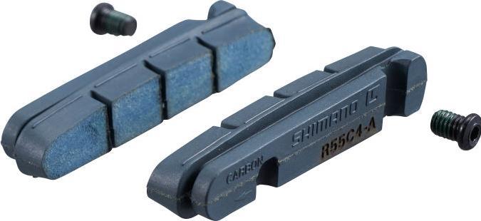 Immagine prodotto Shimano R55C4-1 Ganasce freno a cartuccia per cerchi in carbonio (Shimano, Gomma)