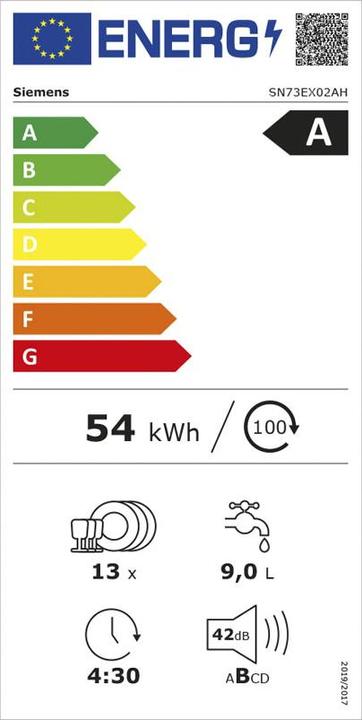 Energie-Label Siemens SN73EX02AH