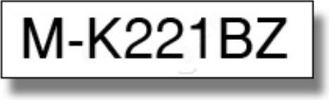 Produktbild Brother MK-221BZ DirectLabel schwarz auf weiss 9mm x 8m Schwarz Weiss P-Touch M 9-12mm (0.90 cm, Weiss)