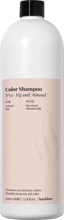 Actual product image Farmavita BACK BAR colour shampoo nº01-fig&almond 1000 ml (1000 ml, Liquid shampoo)