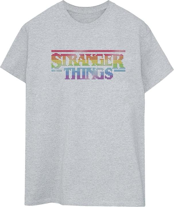 Netflix Stranger Things Rainbow Dot Logo TShirt (XL)
