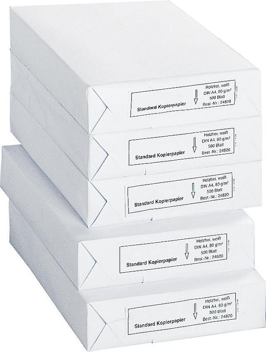 Schäfer Shop Copy paper Standard, DIN A4, 80 75g/m², white, various colours. VE (80 g/m², 2500 x, A4)