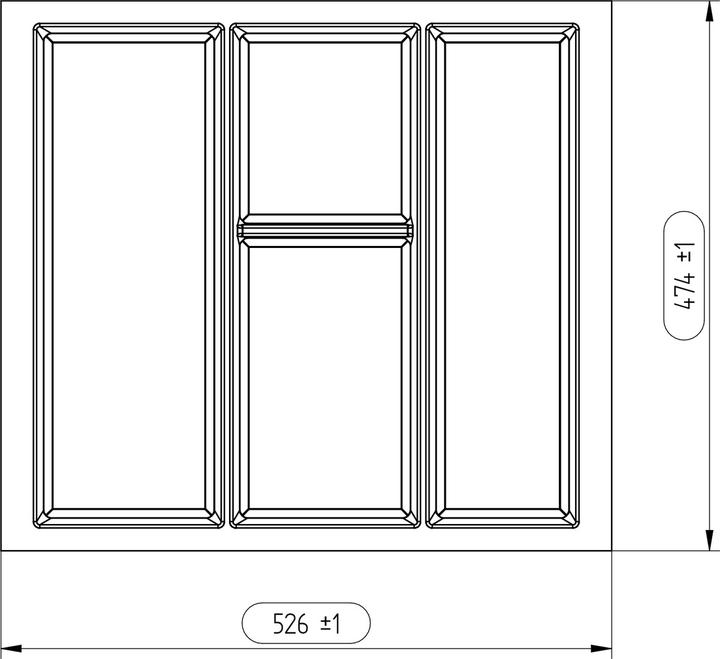 Actual product image Agoform Multi-purpose insert CLASSICO for BLUM LEGRABOX pure M