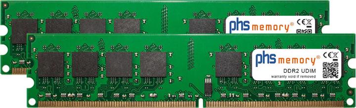 Image du produit PHS-memory 4Go (2x2Go) Kit Mémoire RAM pour Acer Aspire G7700 DDR2 UDIMM 800MHz PC2-6400U (Acer Aspire G7700, 2 x 2GB)