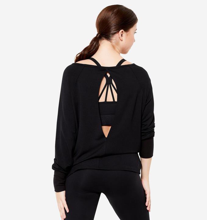 Image du produit Domyos sweat-shirt danse moderne femme fluide - noir (M)